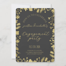 Elegante Celebração de Engajamento de Flor de Aqua