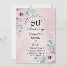 Elegante Celebração Floral de 50 Anos de Casamento