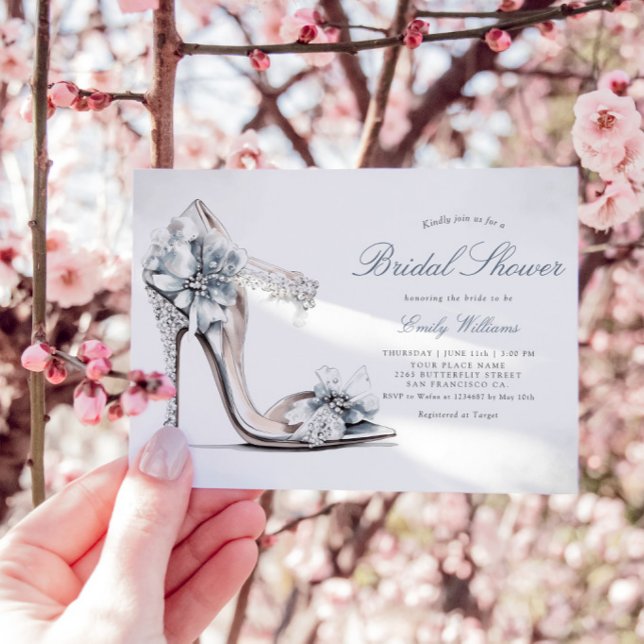 Convite Elegante Chá de panela Floral de Aquarela Chic (Criador carregado)