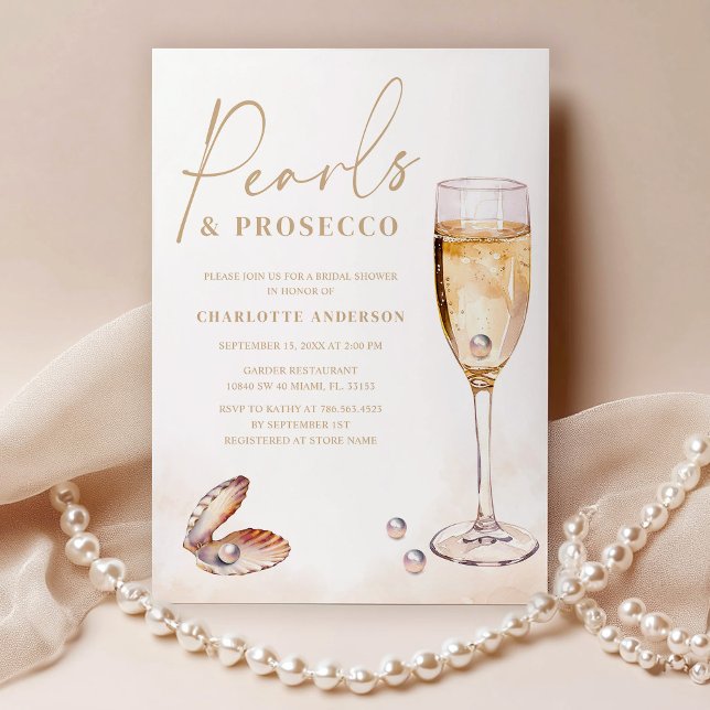 Convite Elegante - Chá de panela Prosecco (Criador carregado)