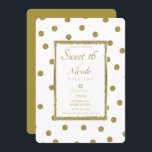 Convite Elegante Clássico e Chic White Dourado Festa 16<br><div class="desc">Personalizar para qualquer evento</div>