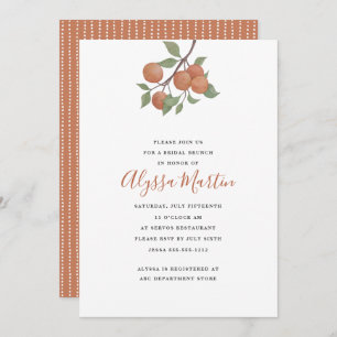 Convite Elegante-coloração-d'água, design de citrinos