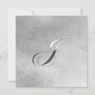 Convite Elegante com Monograma J