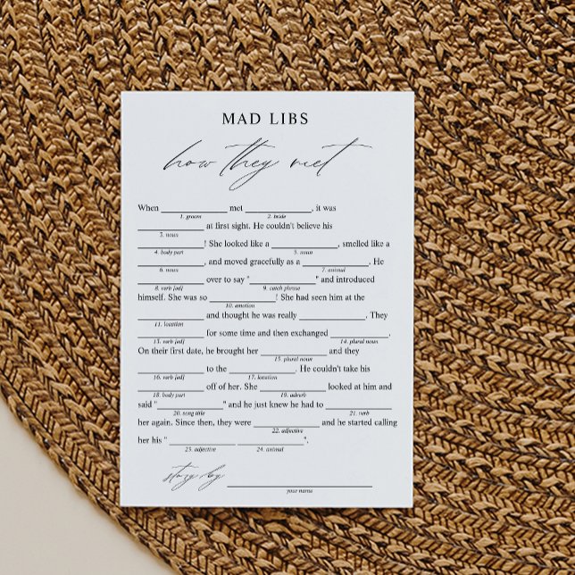 Convite Elegante Como Eles Encontraram O Jogo Da Bridal Li (Criador carregado)