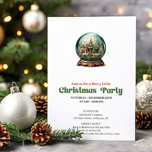 Convite Elegante Conjunto de Baile de Natal Vitoriano
