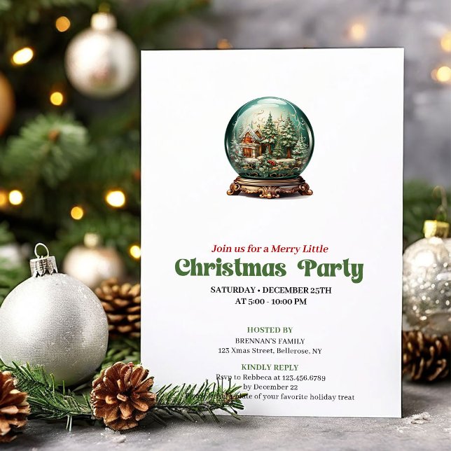 Convite Elegante Conjunto de Baile de Natal Vitoriano (Elegant Victorian Christmas Angel Gathering)
