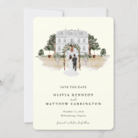 Elegante Country Manor| Ranch Photo Save the Date