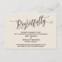 Elegante Creme de Lamentável Cancelamento de Cartã