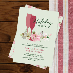 Convite elegante da refeição matinal do feriado 