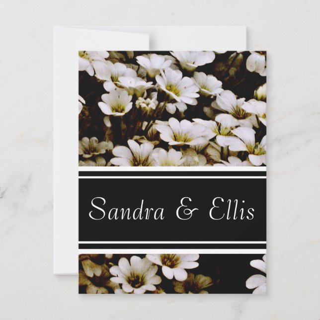 Convite Elegante de Dasies Avançadas (Frente)