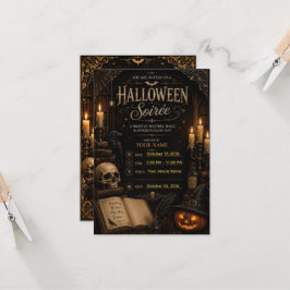 🕯️ Convite Elegante de Halloween para Soirée Góti