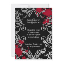 elegante do casamento de Halloween gótico