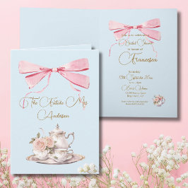 Convite Elegante do Partido do Tea Regência do chá