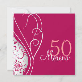 Convite elegante do quadrado vermelho