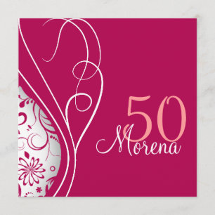 Convite elegante do quadrado vermelho