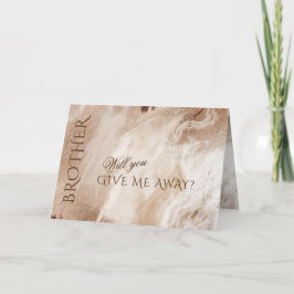 Convite Elegante Dourado Abstrato Você Me Dará Embora