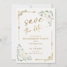 Elegante Dourado Partido de Reforma Branca Salvar