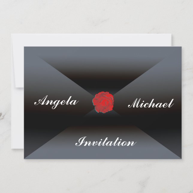 Convite Elegante e belo Convite para Casamento (Frente)