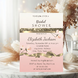 Convite Elegante e Estiloso Chá de Noiva Floral