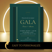 Elegante Elegante Dourado Gala Fundraking