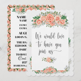 Convite Elegante em Papel de Linho