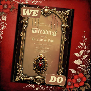 Convite Elegante emblema cardíaco luxuoso.