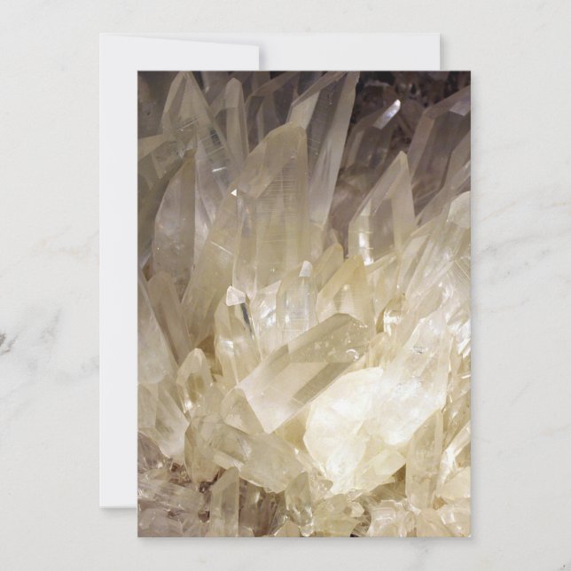 Convite Elegante Energy Graphic Clear Quartz (Frente)