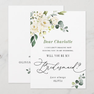 Convite Elegante Eucalyptus Você Será Minha Porta-Cabras