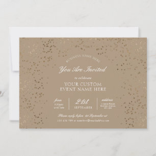 Convite Elegante Evento de Jantar de Gala de Negócios com