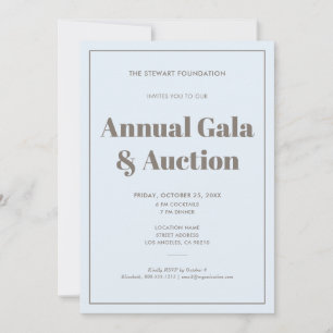 Convite Elegante Evento Empresarial Minimalista Azul Paste