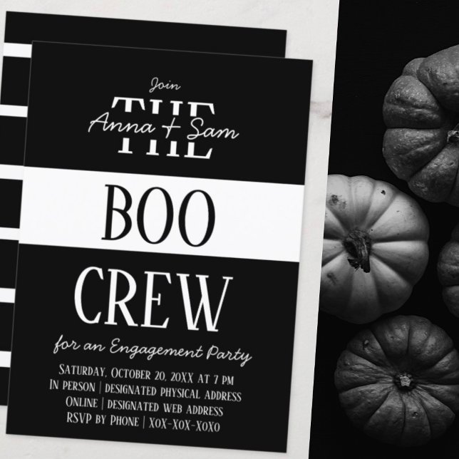 Convite Elegante Festa de noivado de Queda Moderna com Str (Criador carregado)