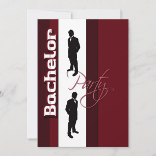 Convite Elegante "festa de solteiro" formal para homens