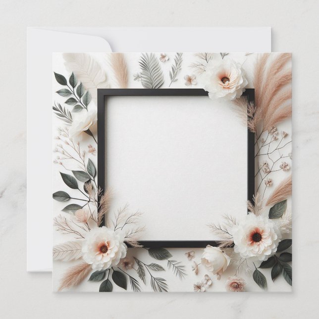 Convite Elegante Floral (Frente)