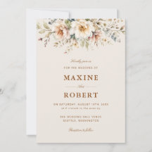 Elegante Floral Aquarela Código QR Foto Casamento