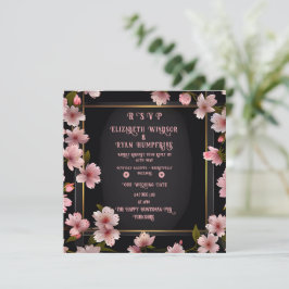 Convite Elegante Floral Blossom Invitation Design S