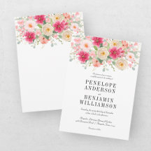 Elegante Floral Rosa Brilhante em Aquarela para Ca