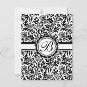 Convite Elegante Floral Vitoriano Antigo William Morris