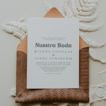 Elegante Formal Minimal Nuestra Boda Casamento