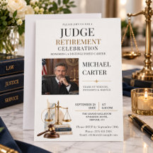 Elegante Foto de Celebração de Aposentadoria de Ju