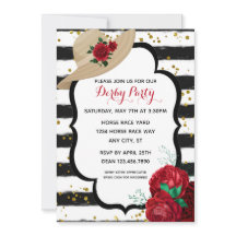 Elegante Glitter Derby Hat Racing Party