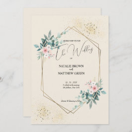 Convite Elegante Greenery Eucalyptus Invitation