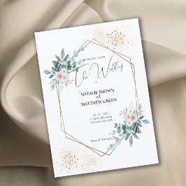 Convite Elegante Greenery Eucalyptus Invitation