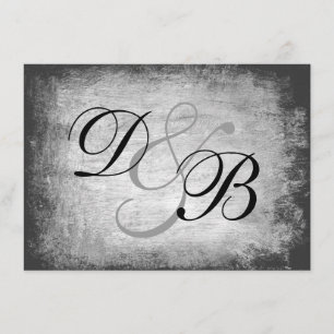 Convite Elegante Grunge Gótico