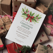 Elegante Holly & Red Arco Janto de Natal -