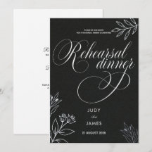elegante jantar de ensaio simples e clássico