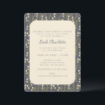 Convite Elegante Jardim Moderno Floral Terra Bat Mitzvah<br><div class="desc">Convite à Terra Floral do Jardim Moderno Elegante Mitzvah</div>