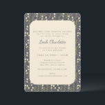 Convite Elegante Jardim Moderno Floral Terra Bat Mitzvah<br><div class="desc">Convite à Terra Floral do Jardim Moderno Elegante Mitzvah</div>