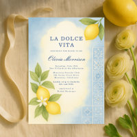 Elegante La Dolce Vita Chuveiro de Noiva Italiano