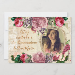 Convite Elegante lamentável de la Quinceanera