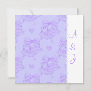 CONVITE ELEGANTE LILAC WEDDING BELLS